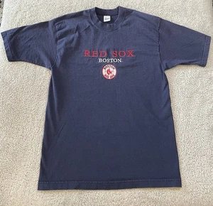 Camicia vintage Boston Red Sox grande ricamata made in USA rara - Foto 1 di 5