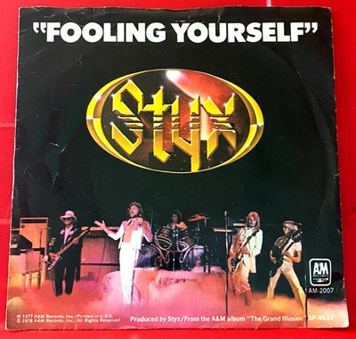 Styx ‎Fooling Yourself 7" PC UK ORIG 1978 A&M AMS 7343 bw The Grand Finale VINYL - Image 1 of 4