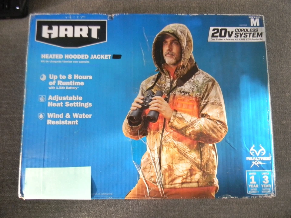 NEW HART 20-Volt Heated Jacket Men's Medium Realtree Camouflage - JACKET ONLY - Image 1 of 1