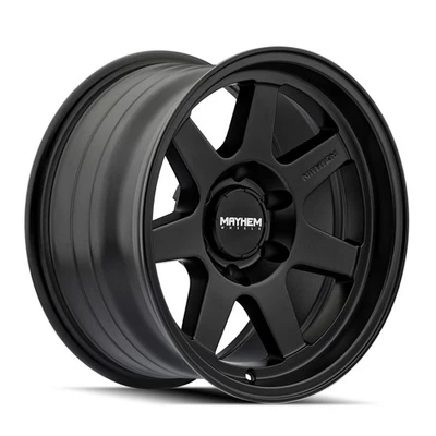 Llanta elevada Mayhem Convoy 17" 17x9 6x135 -6 mm negro satinado elevada para Ford Lincoln Foto 1 de 4