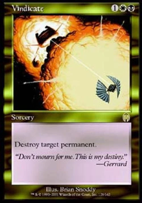 MTG English Vindicate NM Normal Apocalypse - Image 1 of 1