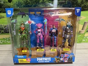 Fortnite Squad Mode Series 1 Rex Cuddle Brite Ragnarok Confezione da 4 Figure Set - NUOVO - Foto 1 di 4
