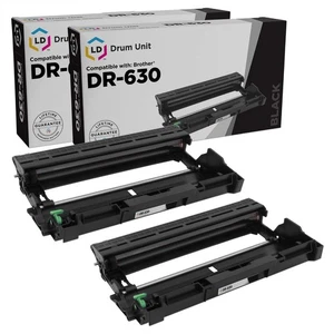 LD Compatible 2pk DR630 Drum Unit for Brother DCP-L2520DW MFC-L2740DW HL-L2705DW - Picture 1 of 9
