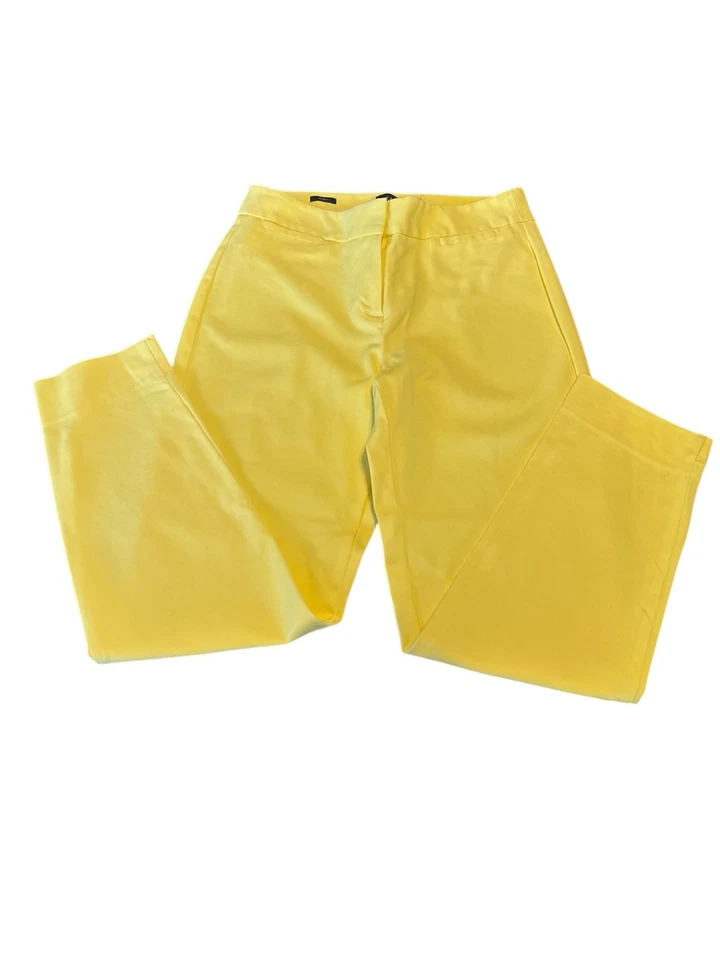 Calças amarelas de cintura alta com 28" cintura e 31" costura interna  - Imagem 1 de 4