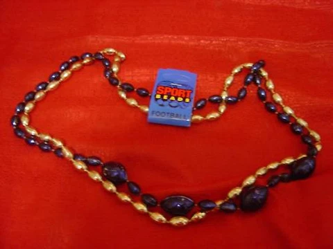 San Diego Chargers Team Colored Bead Necklace NFL Cover