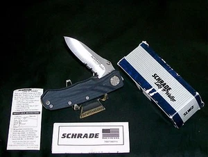 Schrade SLW2 Knife Lake & Walker Liner Locker Limited Edition W/Packaging,Papers - Picture 1 of 12