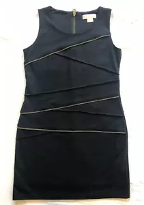 Michael Kors Black Stretch Dress Zipper Accent 8P - Picture 1 of 10