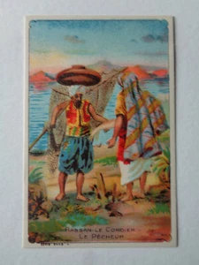 CHROMO IMAGE CHOCOLAT HASSAN LE CORDIER LE PECHEUR SERIE 5445: 4 - Picture 1 of 2