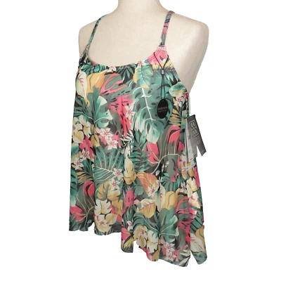 Tankini acolchado con aros estampado floral hawaiano Coco Reef talla 34C Foto 1 de 4