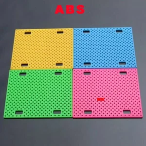 Car Chassis Perforated ABS Plastic Panel Fixing Sheet DIY For Robotic Toy Model - Picture 1 of 14