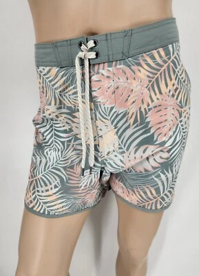 Tabla de natación corta Sonoma XL 5" entrepierna verde floral para hombre nueva con etiquetas Foto 1 de 3