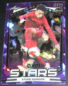 Leaf Metal Stars Kaide Gordon 2022 púrpura hielo agrietado # 3/7 radiocontrol novato - Imagen 1 de 2
