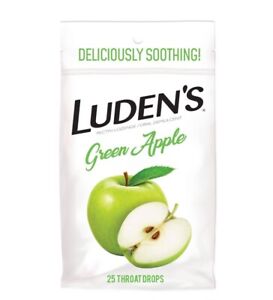 Luden's Green Apple Cough Drops 25 Throat Drops