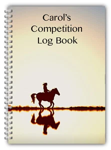 A5 PERSONALISIERTES REITSPORT PFERD WETTKAMPF LOGBUCH TAGEBUCH 100 SEITEN SCHATTEN - Bild 1 von 7