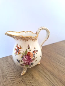 Meissen Milk Jug Floral Footed Porcelain Hand Painted & Gilded - Picture 1 of 6