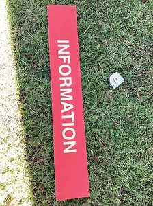 Informationsschild Banner Laden Einzelhandel ohne Rahmen 6”x36” - Bild 1 von 3