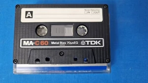 TDK MA-C60 Type 4 IV Metal High Coercivity Blank Audio Cassette Tape 1979 Used - Picture 1 of 10