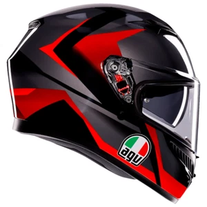 AGV K3 Helmet - Striga - Black/Gray/Red - X-Large - Picture 1 of 7
