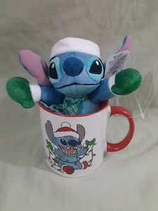 Disney Stitch Plüsch & Übergröße Becher Set Weihnachten 2021 - Bild 1 von 9