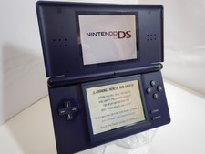 Nintendo DS Lite Handheld Console Enamel Navy  w/stylus pen w/GBA cover 【MINT 】