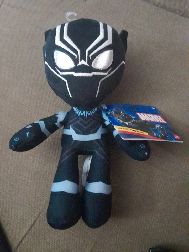 Peluche Black Panther Marvel 8 pulgadas coleccionable NUEVO NUEVO CON ETIQUETAS Foto 1 de 1