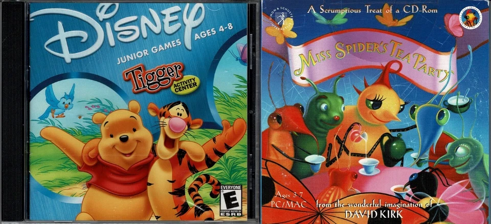 Disney Tigger Activity Center & Miss Spider's Tea Party Pc Both Factory New XP - Image 1 of 2