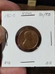1982 D Lincoln Memorial Cent Error Repunched Mint mark BU RB 010 - Picture 1 of 5