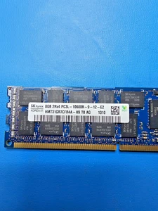 SK Hynix 8GB 2Rx4 PC3L-10600R Server RAM HMT31GR7CFR4A-H9 T8-AG - Picture 1 of 6