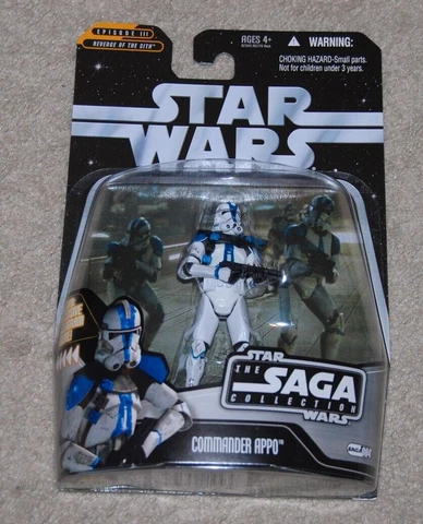 STAR WARS CLONE COMMANDER APPO FIGURE SAGA COLLECTION BLUE 501st ROTS MOSC 2006 Cover