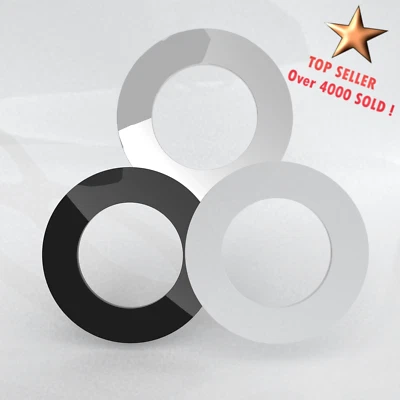 WHITE CHROME BLACK DOWNLIGHT SPOTLIGHT SURROUND  BUY 2 / 1 FREE  BEZEL CONVERTER - Image 1 of 4