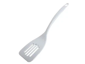 Chef Craft 19010 Melamine Slotted Turner Spatula, 1-Pack, White - Picture 1 of 1