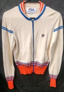 Fila Urban Outfitters Bomber Style Zip Jacke Damen Large Varsity 90s Cardigan - Bild 1 von 8