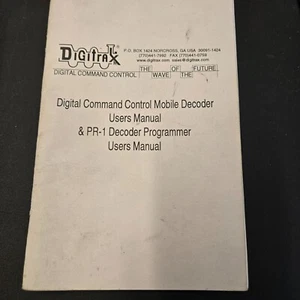 Digitrax Mobile Decoder & PR-1 Decoder Programmer Manual de Usuario - Imagen 1 de 5