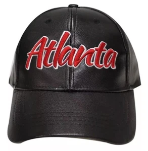 Atlanta Falcons Faux Leather Cap New With Tags Free SHIPPING !!! - Picture 1 of 1
