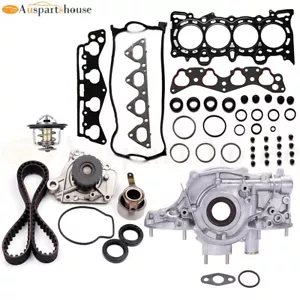 Timing Belt Kit Water Pump Thermostat for 1996-2000 Honda Civic 1.6L D16Y7 D16Y8 - Picture 1 of 19
