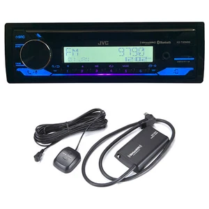 JVC KD-T92MBS Single DIN AM/FM CD Player Receiver w/ Satellite Radio Tuner Kit - Picture 1 of 4
