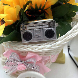 1: 12 Dollhouse home accessories pocket simulation Mini retro radio√