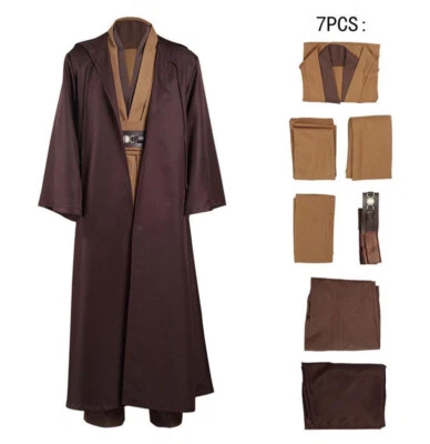 Star Wars Obi-Wan Kenobi Cosplay Custome Conjunto Completo Halloween Caballero Jedi Juegos con disfraces Foto 1 de 4