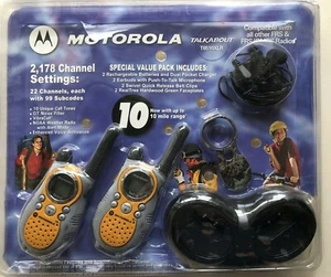 Motorola 10 Mile GMRS / FRS TALKABOUT T6510XLR 2-drożne radio akumulatorowe walkie - Zdjęcie 1 z 2