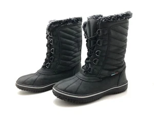 Damen Stiefel Gr. 40 Stiefeletten Schnürboots Winterstiefel Komfort Grau/Taupe - Bild 1 von 4