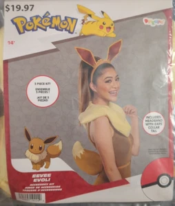 Pokemon EEVEE Halloween Costume Kit Headband Tail Comic Con Cosplay New ! - Picture 1 of 3