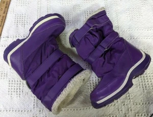 Lands' End Youth Adolescent Girls Winter Insulated Boots Purple Size 9 M - Picture 1 of 6