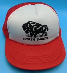 NORTH DAKOTA hat vintage adjustable snapback cap foam front - child / youth - Picture 1 of 7