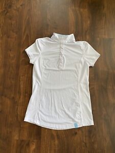 Tredstep Ladies Solo Short Sleeve Competition Shirt  White Size Medium