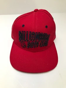 Sombrero de club Billionaire Boys Snapback rojo New Era BBC Streetwear deletreado - Imagen 1 de 2