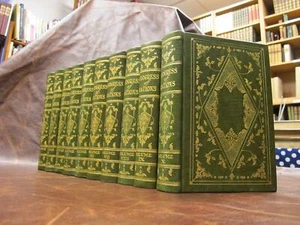 PROGRESS OF NATIONS Full leather Bound Set WORLD HISTORY Fine Bindings Ornate - Picture 1 of 12