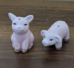 Vintage Pink Piglet Salt & Pepper Shaker Set Japan - Picture 1 of 6