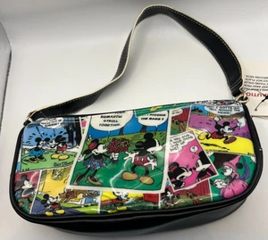 Disney Mickey Minnie Mouse Tasche Comic Strip Vinyl Neu mit Etikett Vintage - Bild 1 von 8