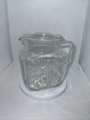 VTG Federal Glass Star Clear Glass Pitcher - Image 1 of 3