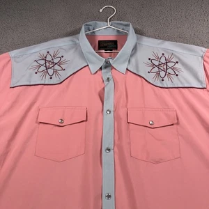 RSVLTS X Back To The Future 3 Shirt Men 4X Pearl Snap Eastwood Roper Embroidered - Picture 1 of 14